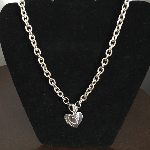 Tiffany inspired heart necklace