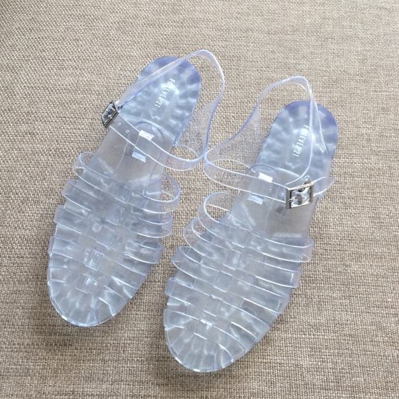 caged jelly shoes