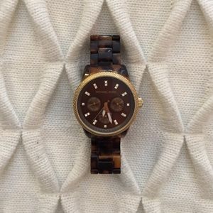 Tortoise Shell Michael Kors Watch
