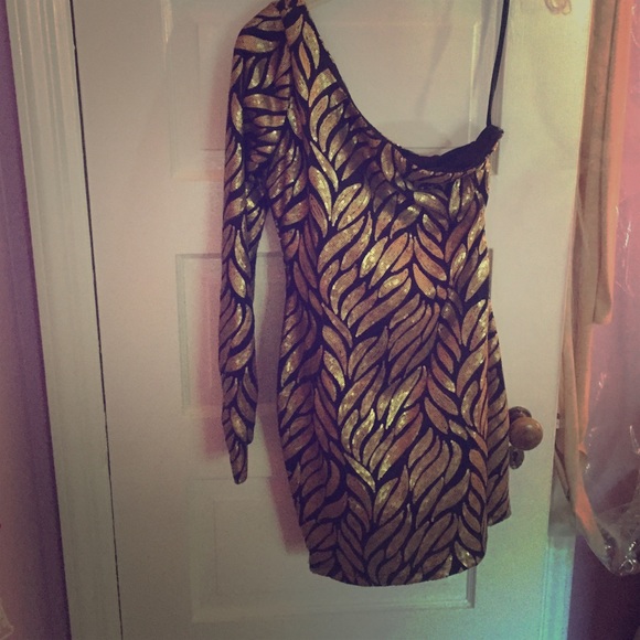 Cute off the shoulder sequin dress