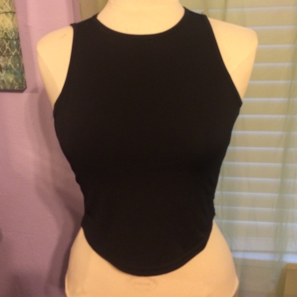 Persun Tops - NWT Persun black crop top
