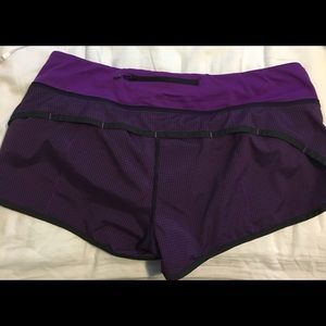 Lululemon speed shorts size 10