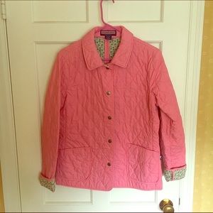 Vineyard Vines Pink Quilted Jacket