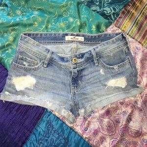 Hollister Light Wash Denim Shorts