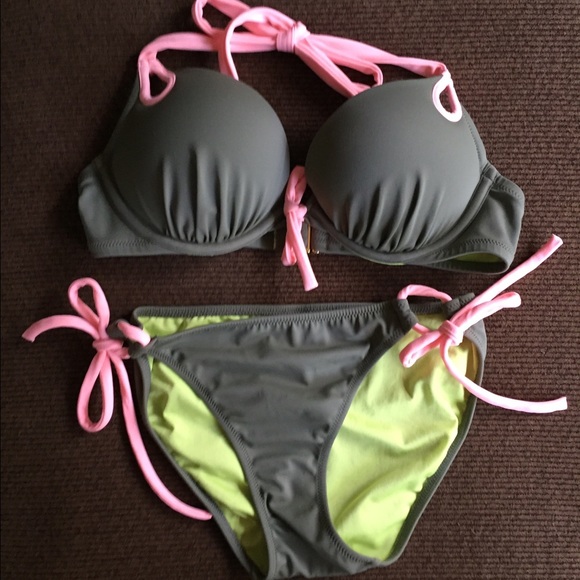 SALE‼️Bombshell Adds 2 Cup Size Olive Green Bikini