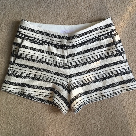 Loft striped petite shorts NWT