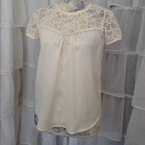 Lace Yoke Blouse