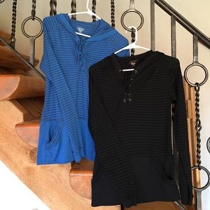 Hooded ex officio shirts