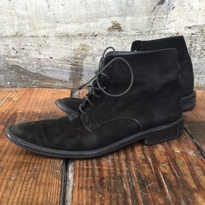Italian suede ankle boots