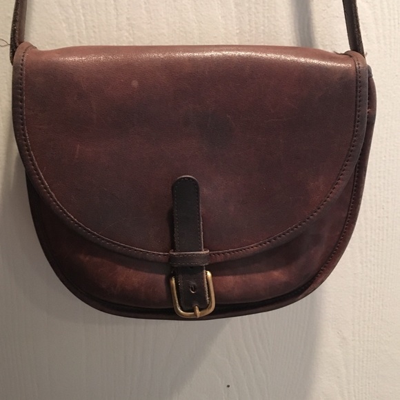 Well-Loved Vintage Coach Saddle Bag