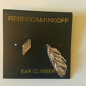 NWOT Rebecca Minkoff silver tone earrings