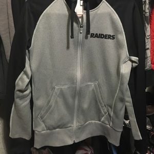 Raiders zip up hoodie