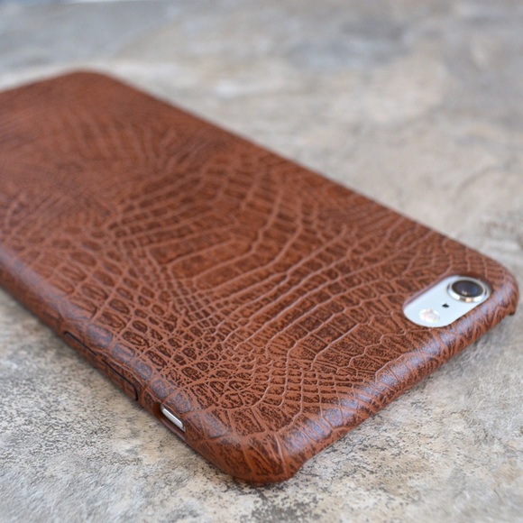 Croc-leather case for iPhone 6 & 6 plus - Picture 1 of 4
