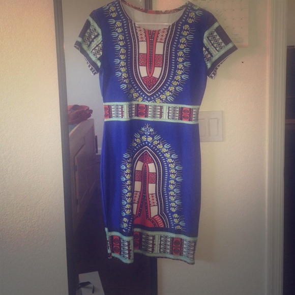 Dashiki Pattern Dress