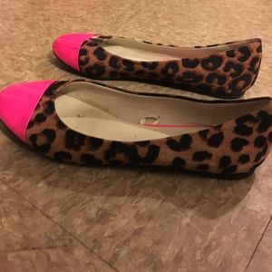 Pink and cheetah flats