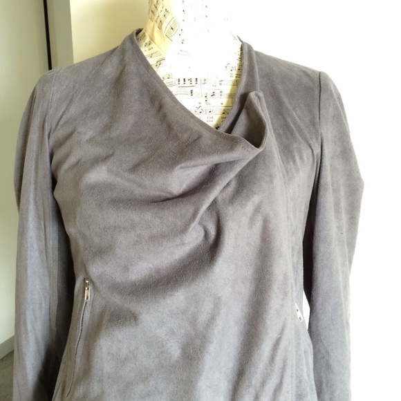 Grey suade jacket - Picture 2 of 3