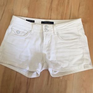 White Jean shorts