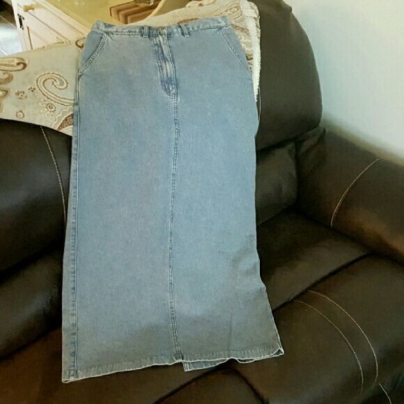 Maxi Denim Skirt by Christopher and Banks