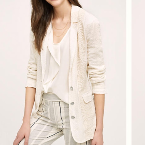 SOLD---------πHP! Anthro Lace Blazer - Picture 2 of 4