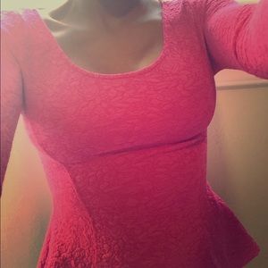 Hot Pink Long Sleeved