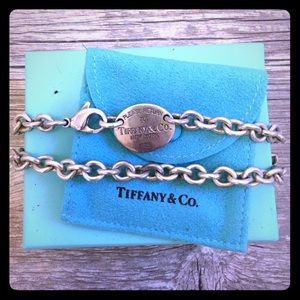 Return to Tiffany & Co. tag choker necklace