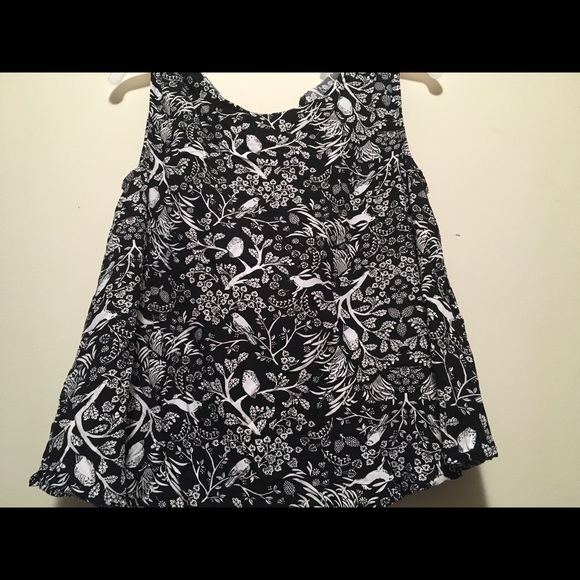 Black and white blouse