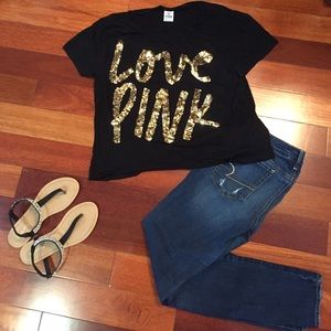 VS Pink Sequin Top