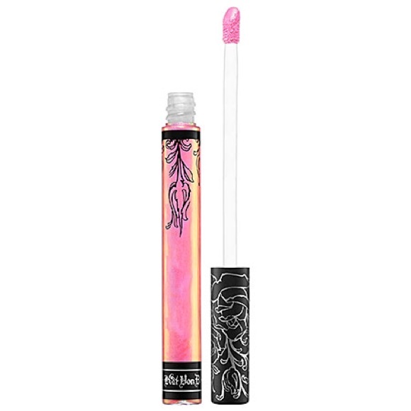 DISCONTINUED KAT VON D STUDDED KISS LIPSTICK SHADE  Kat Von D holographic lipstick in shade pink pearl