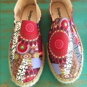 Desigual slip on espadrilles! New without box.