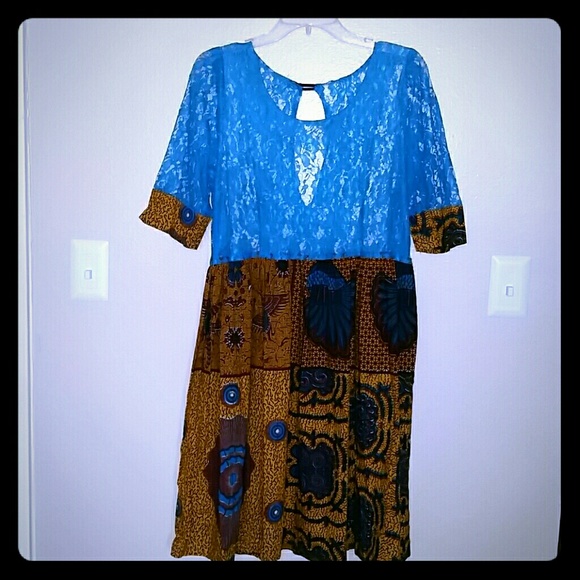Authentic African Print Dress
