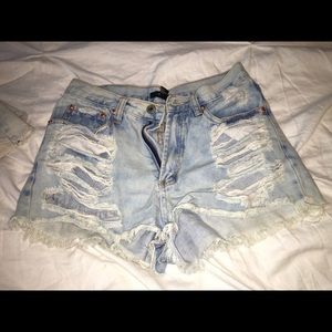 Forever 21 high waisted Jean shorts