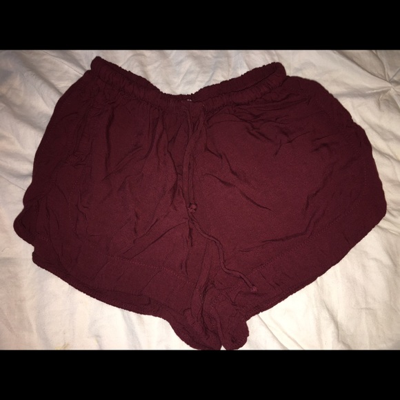 Red pac Sun flowy shorts