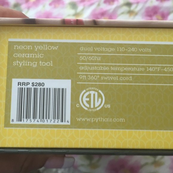 Pyt brand new 100% ceramic straightener in yellow - Picture 4 of 4