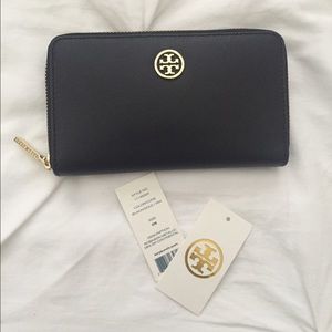 Tory burch Robinson mini zip continental wallet
