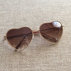 Urban outfitters heart shaped sunglasses