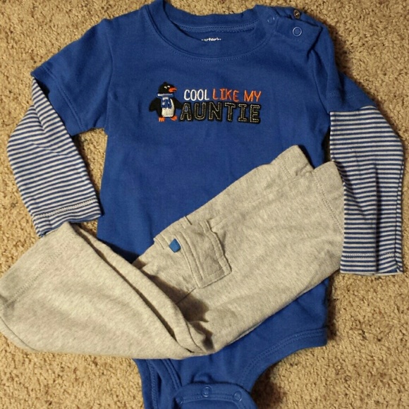 Shirt and pant set.   Fall. Winter.