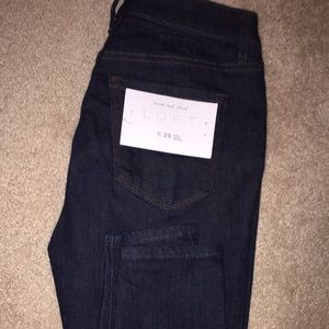 NWT Loft high waisted dark wash denim