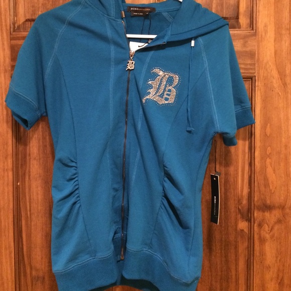 BCBG short sleeve sweatshirt.