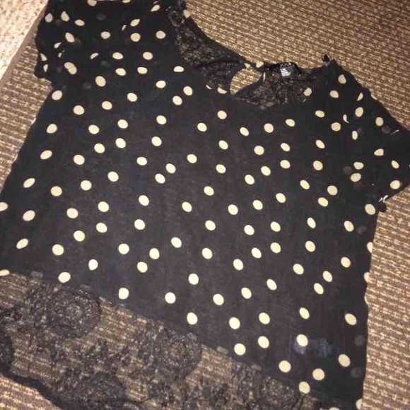 Polka dot blouse
