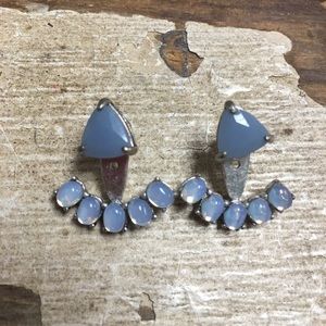 Stella and Dot Crescent Ear Jacket Earrings