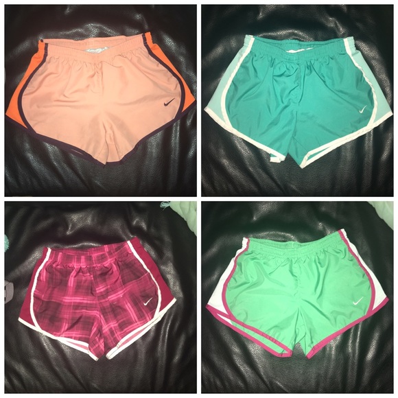 8 pairs of kids Nike tempo shorts
