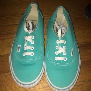 New Teal Vans Women's size 7