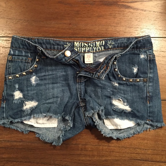 Distressed Denim Shorts