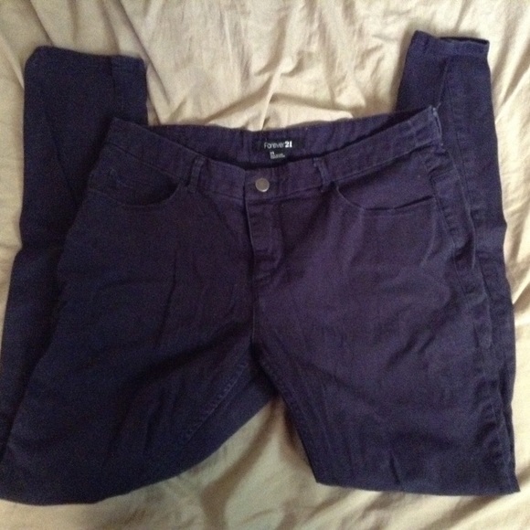 Dark Navy Hi Rise Skinny Pants