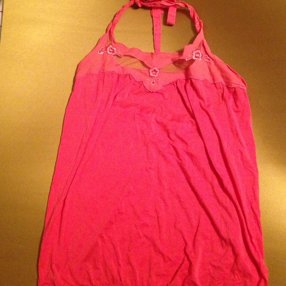 pink halter top