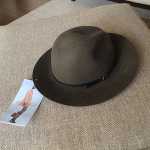 Topshop Army Green Fedora