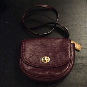 Coach Small Cross body in Plum