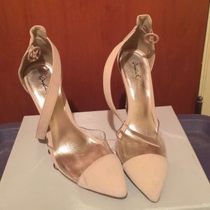 Nude Pointed Toe Heels