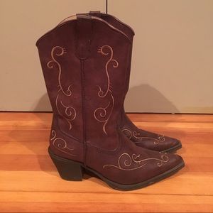 Brown and Tan Roper cowgirl boots. 7.5