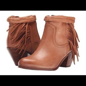 Sam Edelman Louie Ankle Bootie in Saddle Leather